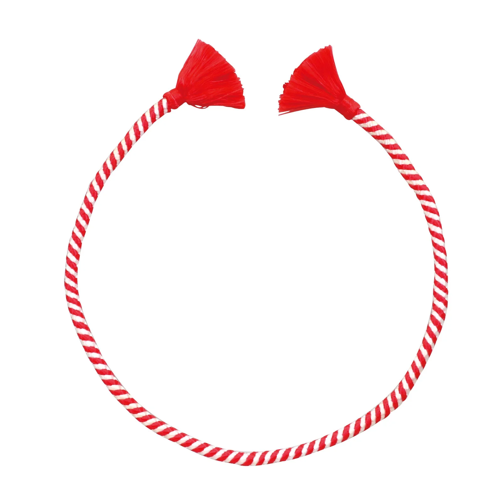 Easy twist headband red/white
