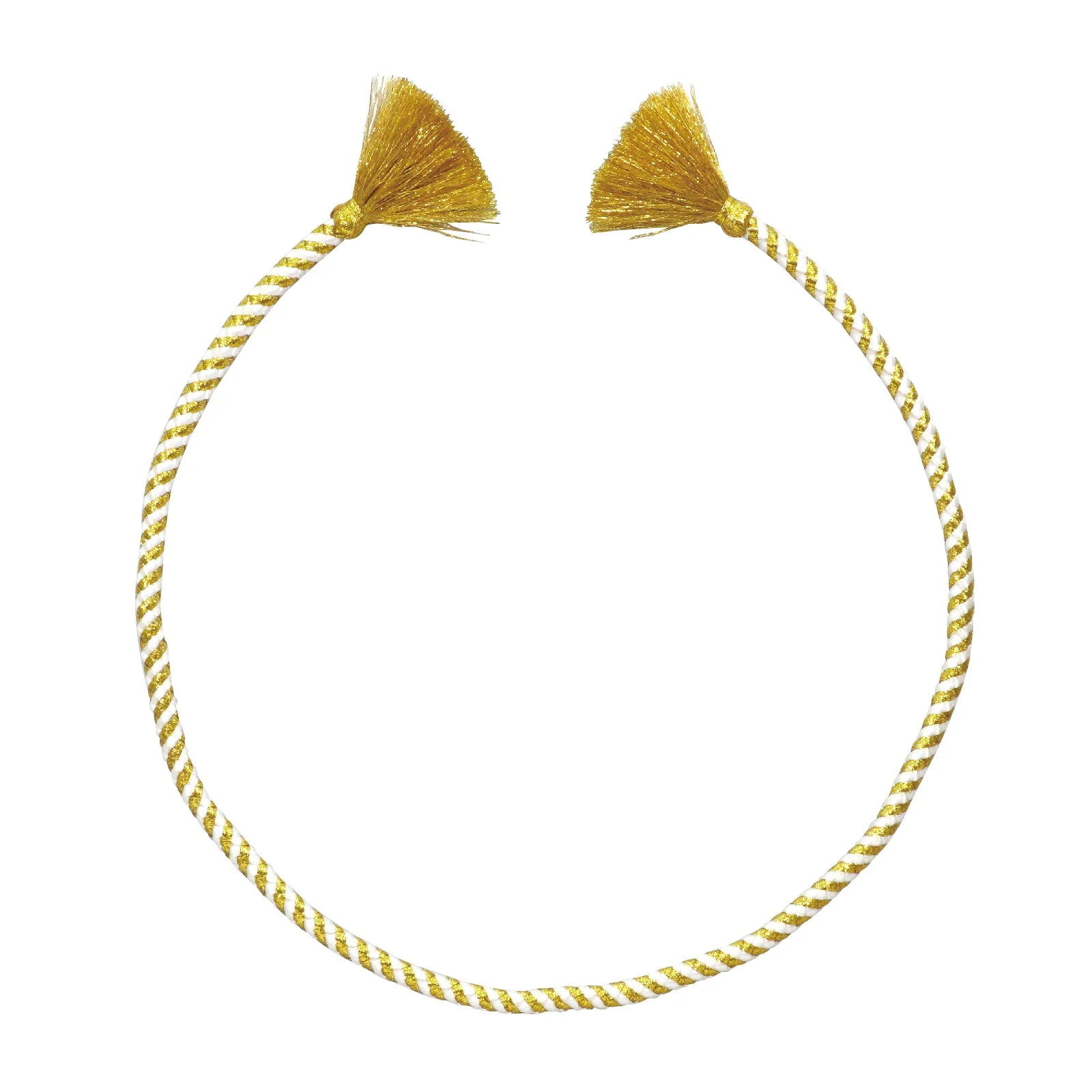 Easy twist headband gold/white