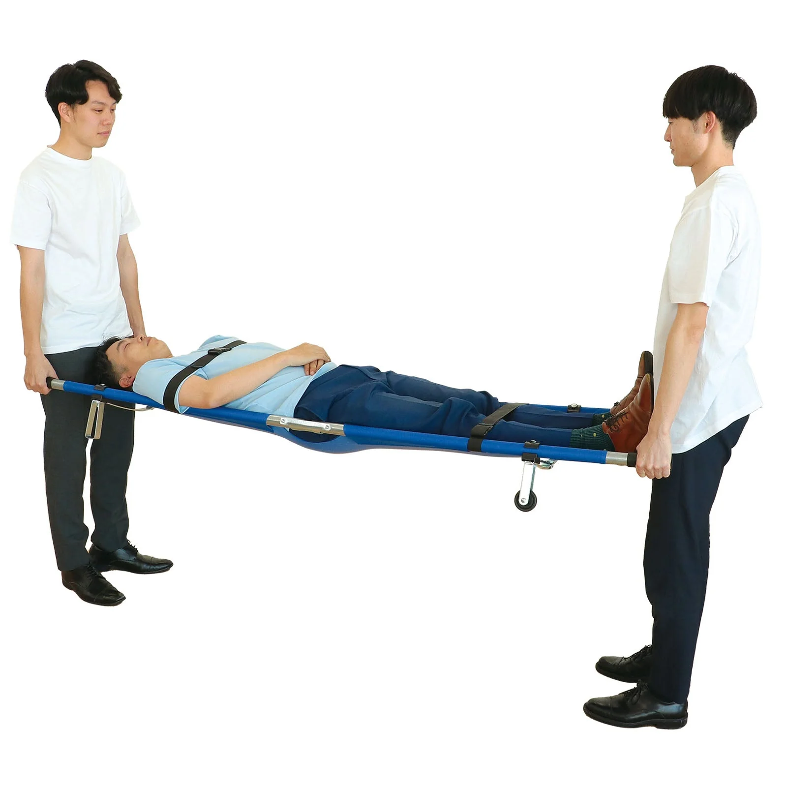Folding stretcher with casters - Image 2