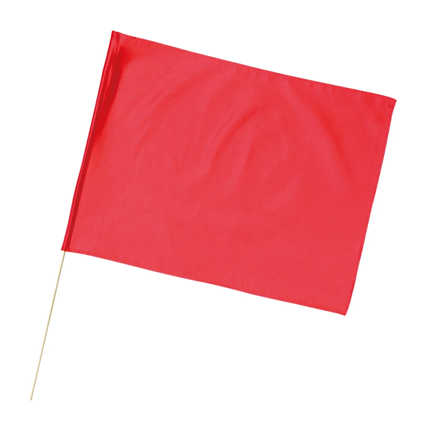 Sateen small flag metallic red