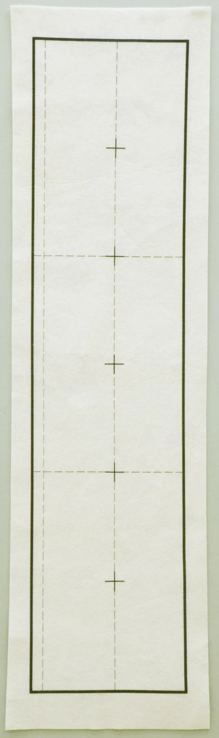 Underlay 3/4 characters, double-sided ruled, 3-sheet format, hard - Image 2