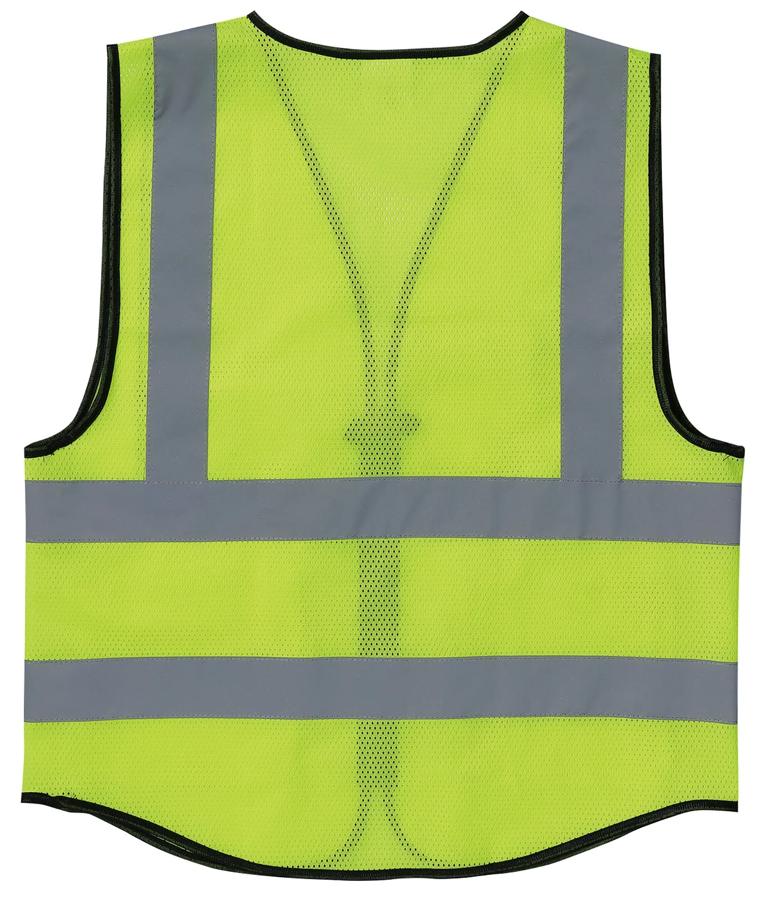 Safety reflective vest fluorescent yellow - Image 2