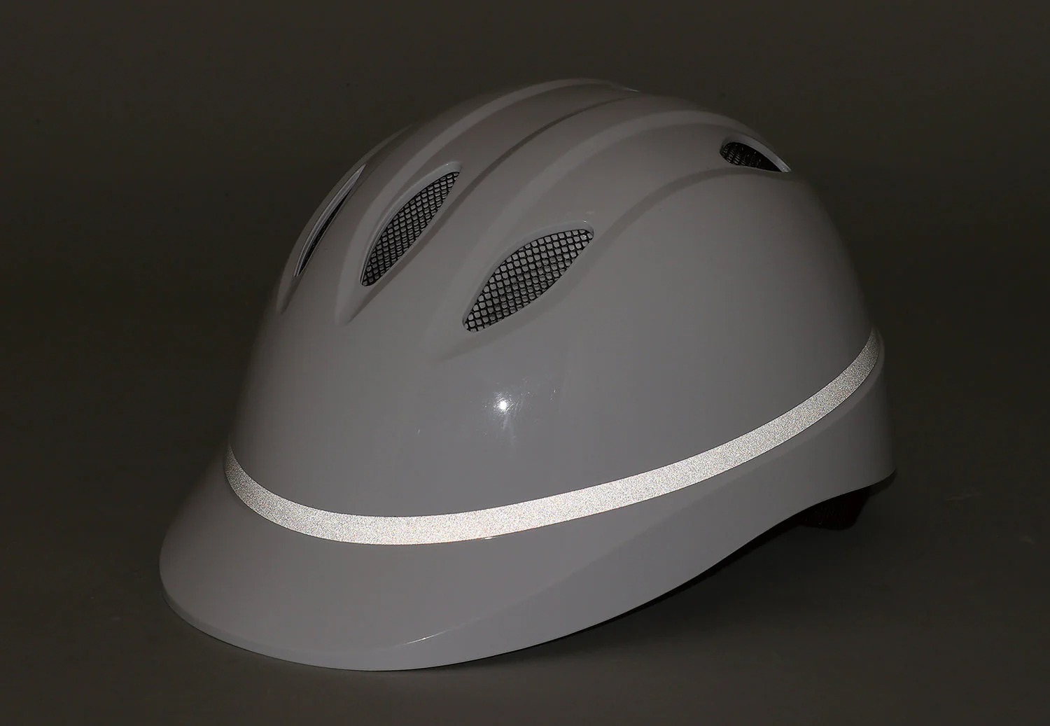 Bicycle helmet with mesh + ventilation holes model L white - Image 2