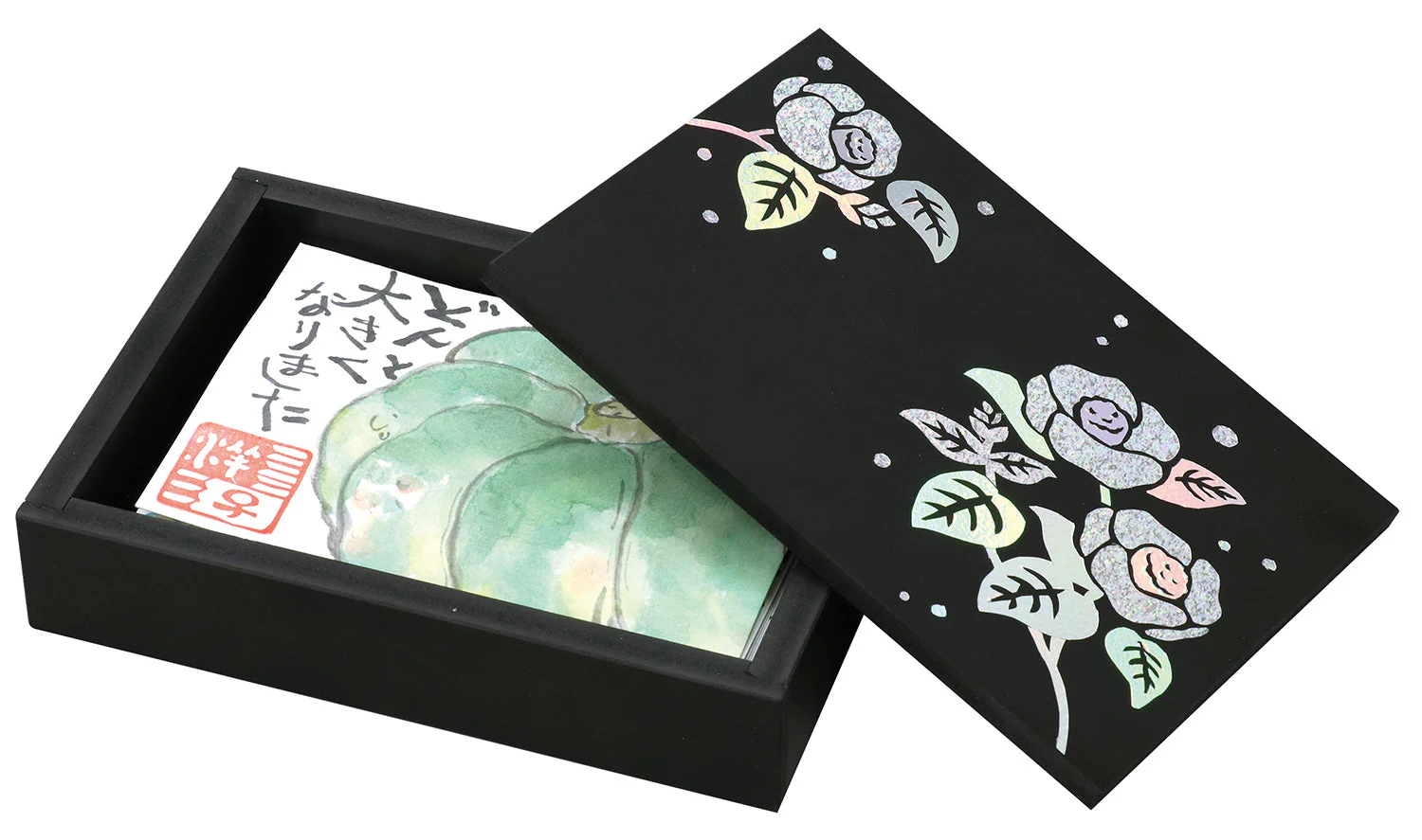 Raden Seal Black Carved Paper Bag
