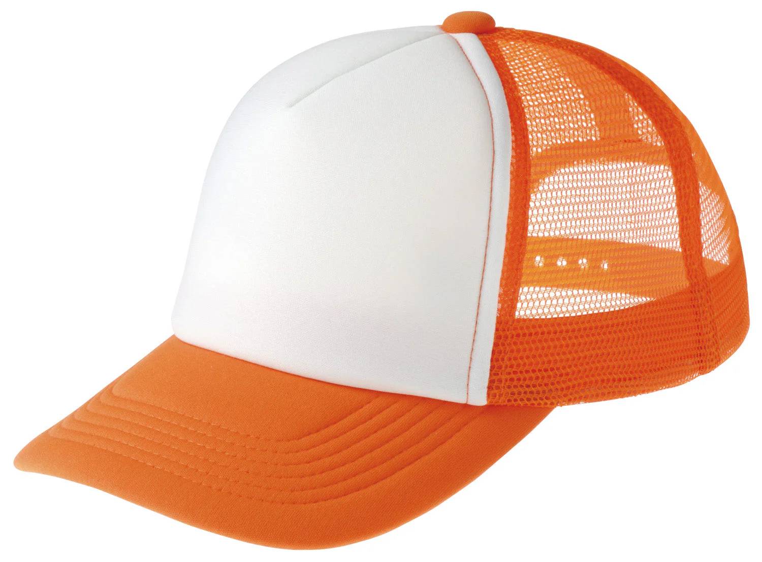 Event mesh cap orange x white 302