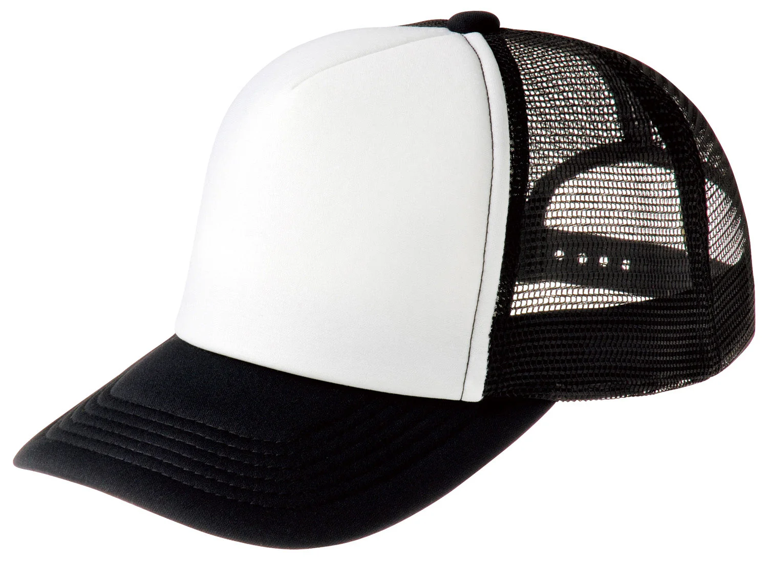 Event mesh cap black x white 066