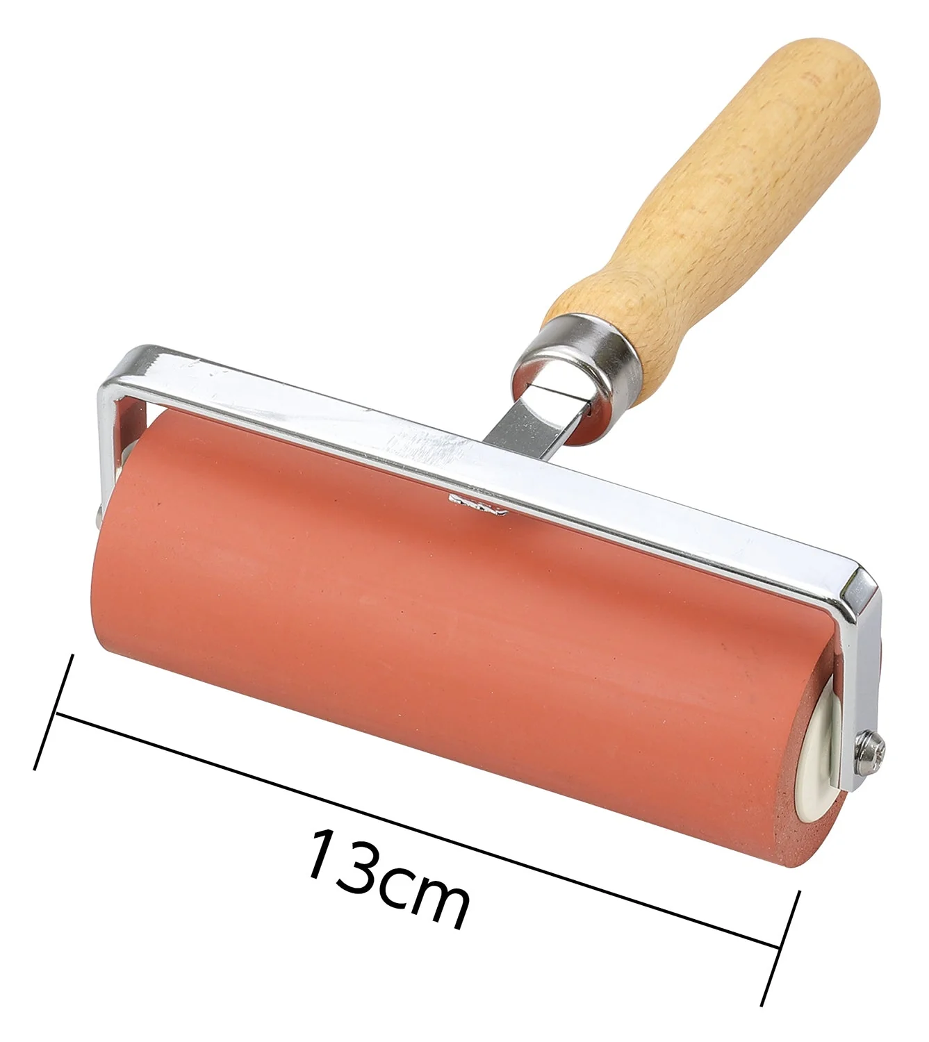 Compaction rubber roller red φ45×130mm (5 inches) - Image 2