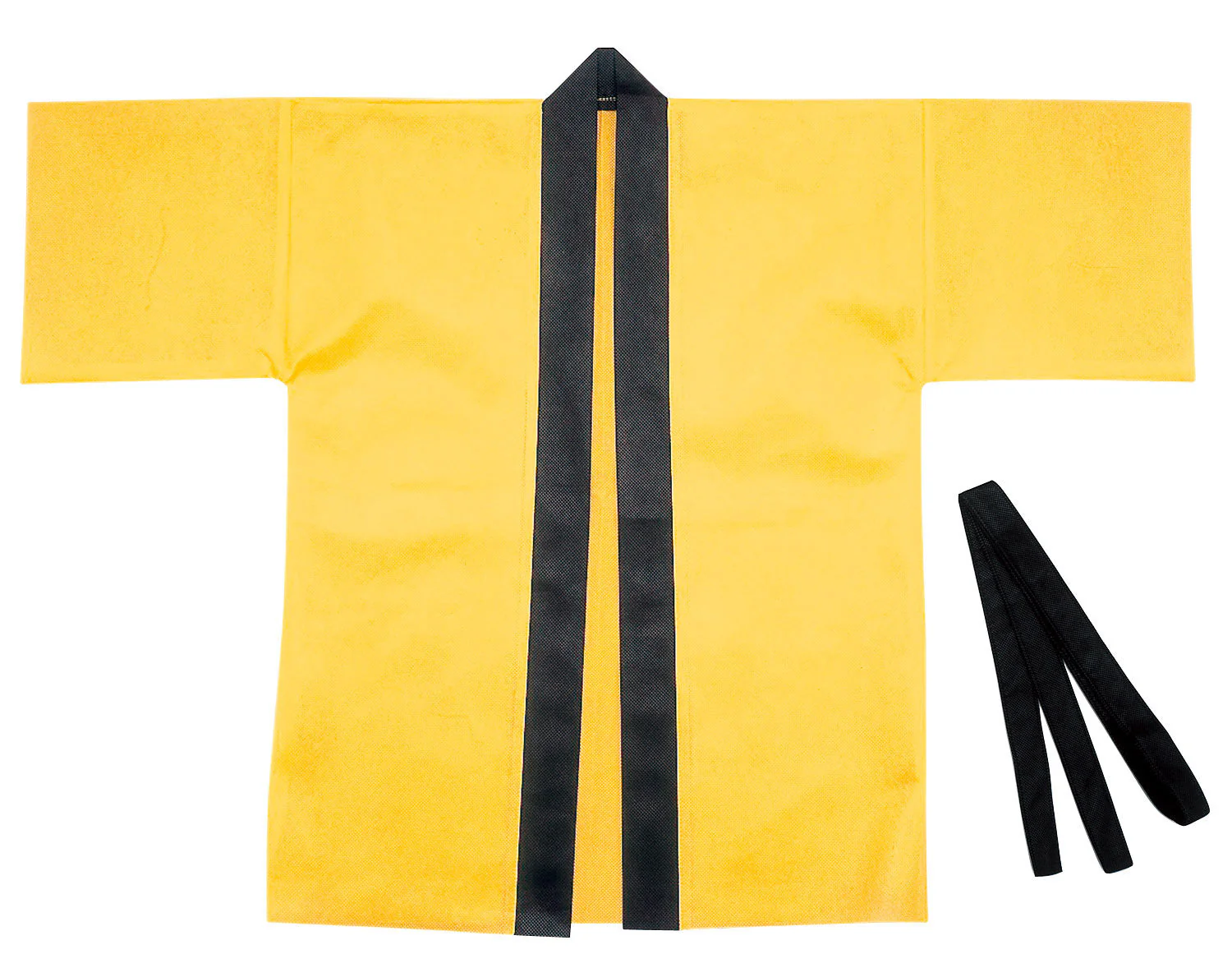 Color non-woven fabric happi for kindergarteners C yellow