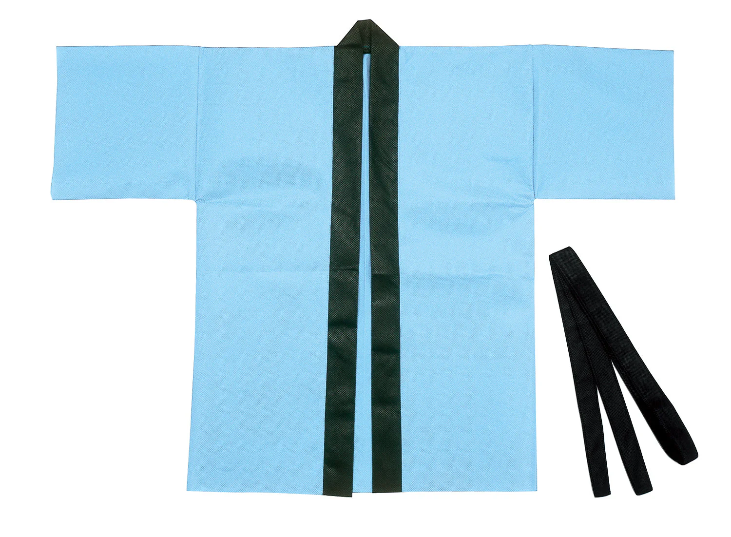 Color non-woven fabric happi for children S light blue