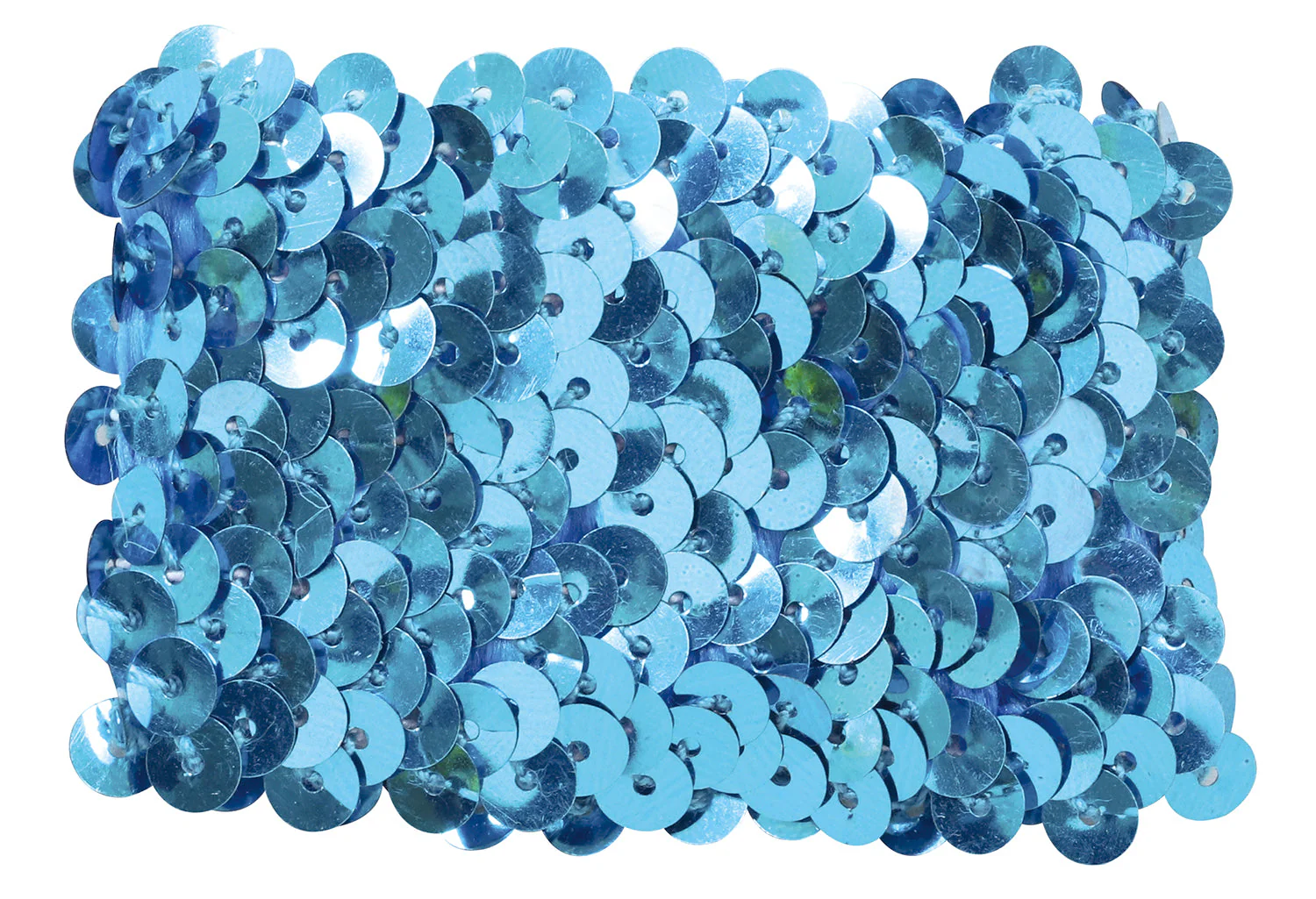 Metallic wristband blue