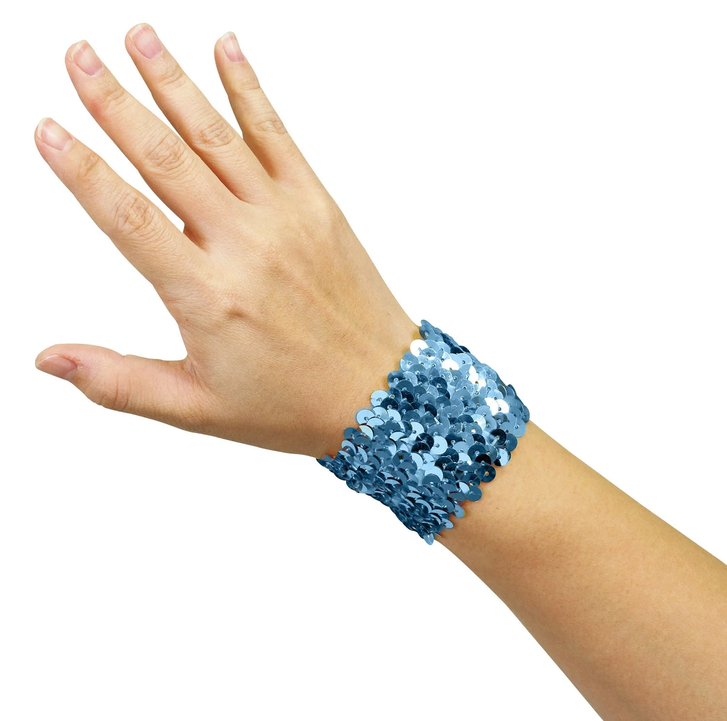 Metallic wristband blue - Image 3