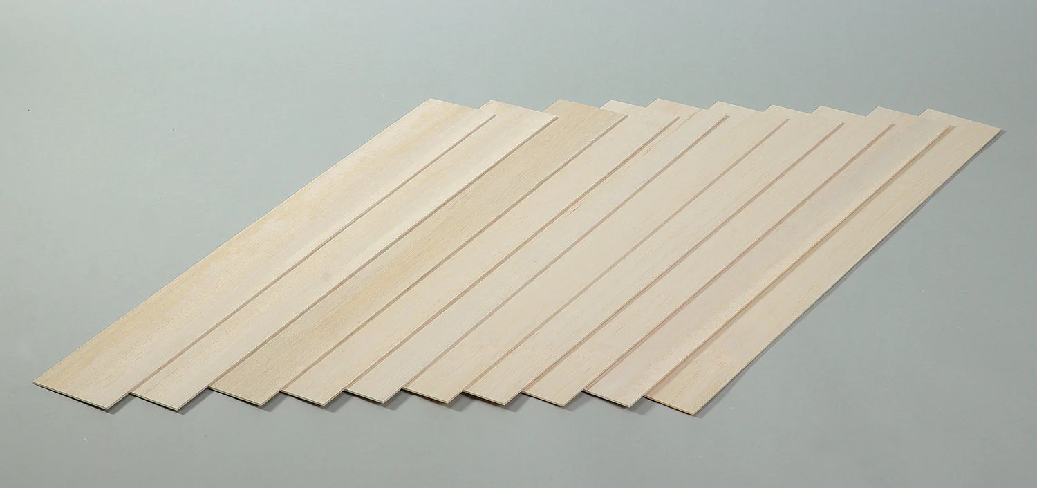 AT balsa wood 2×80×600mm 10 pieces set - Image 2