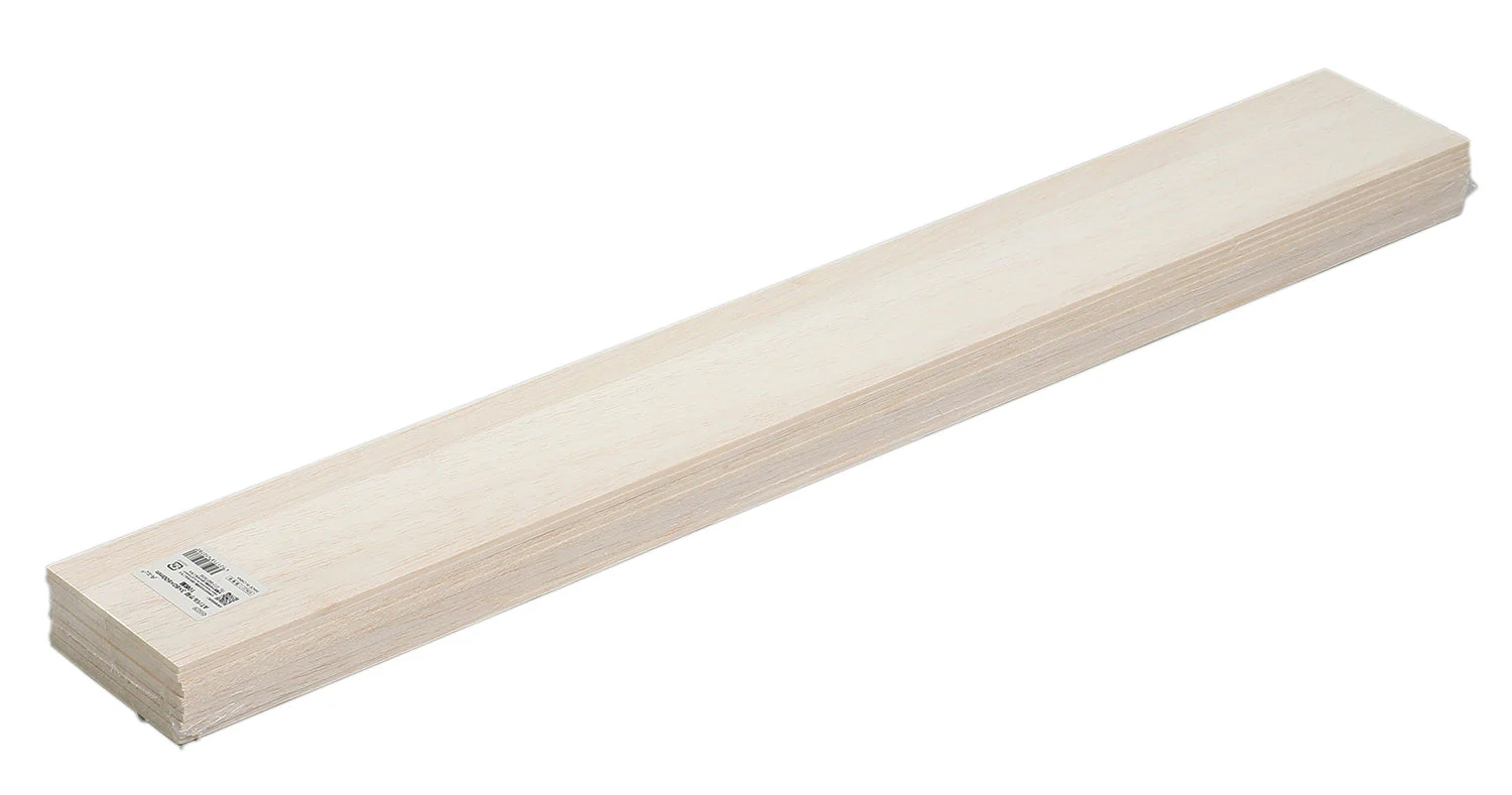AT balsa wood 3×80×600mm 10 pieces set