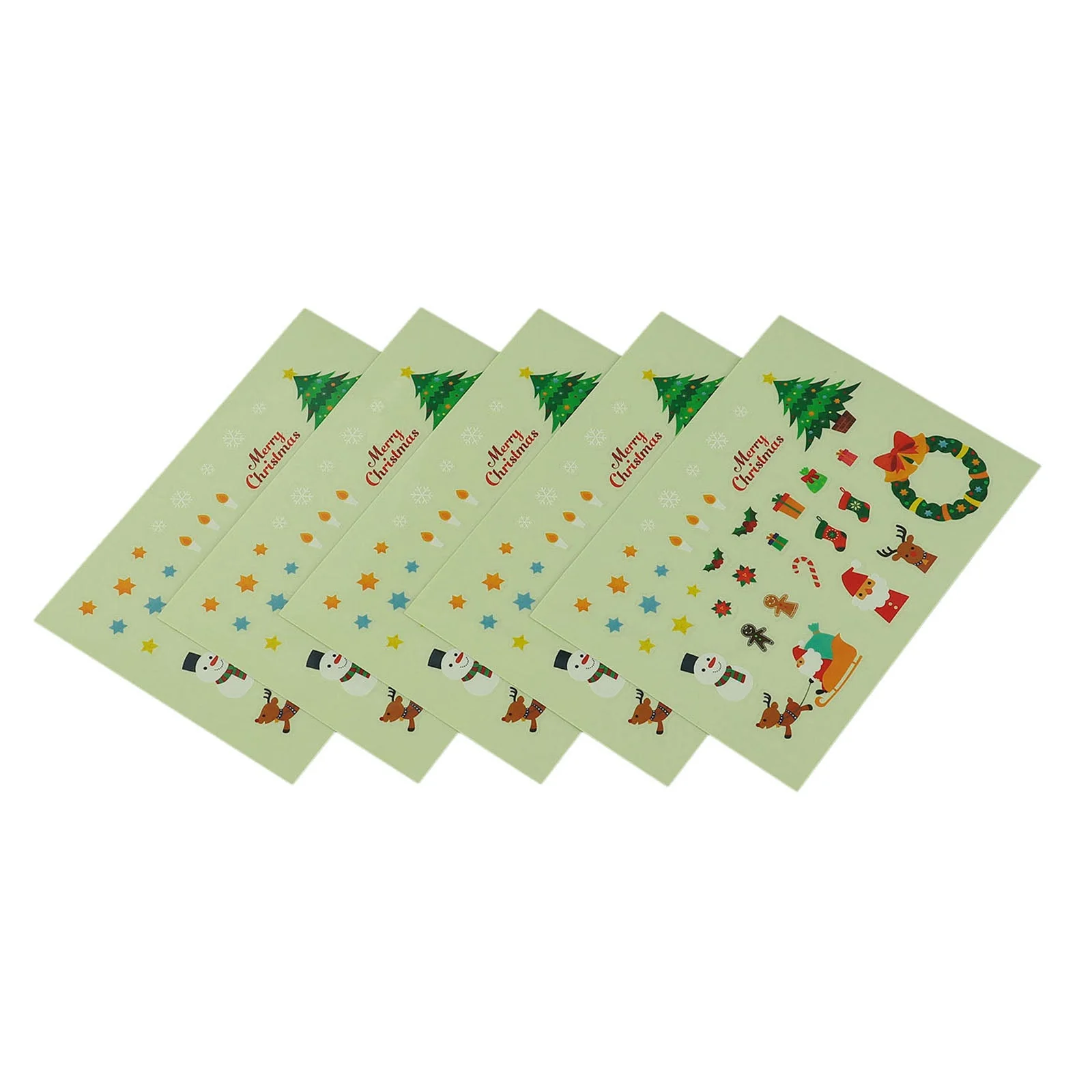 Christmas stickers set of 5