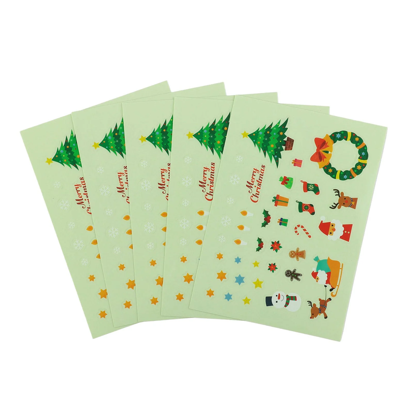Christmas stickers set of 5 - Image 3