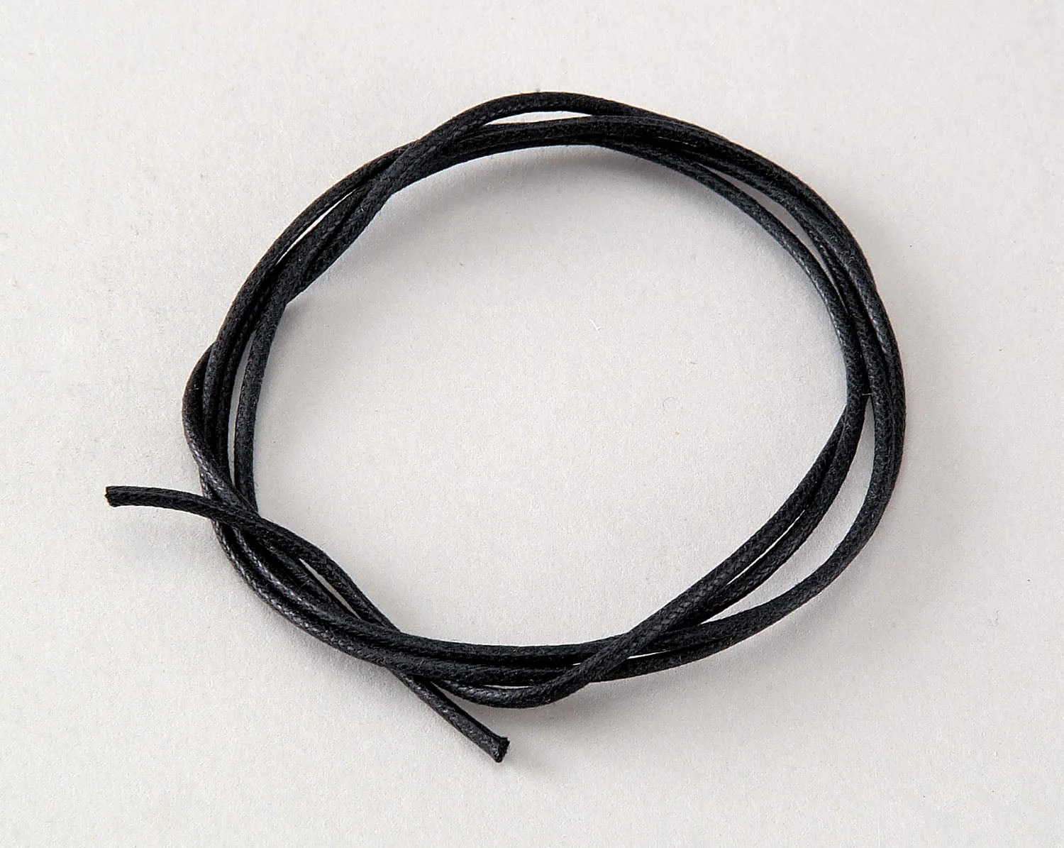 Wax cord 80cm black (Rowing hemo) 10 pieces