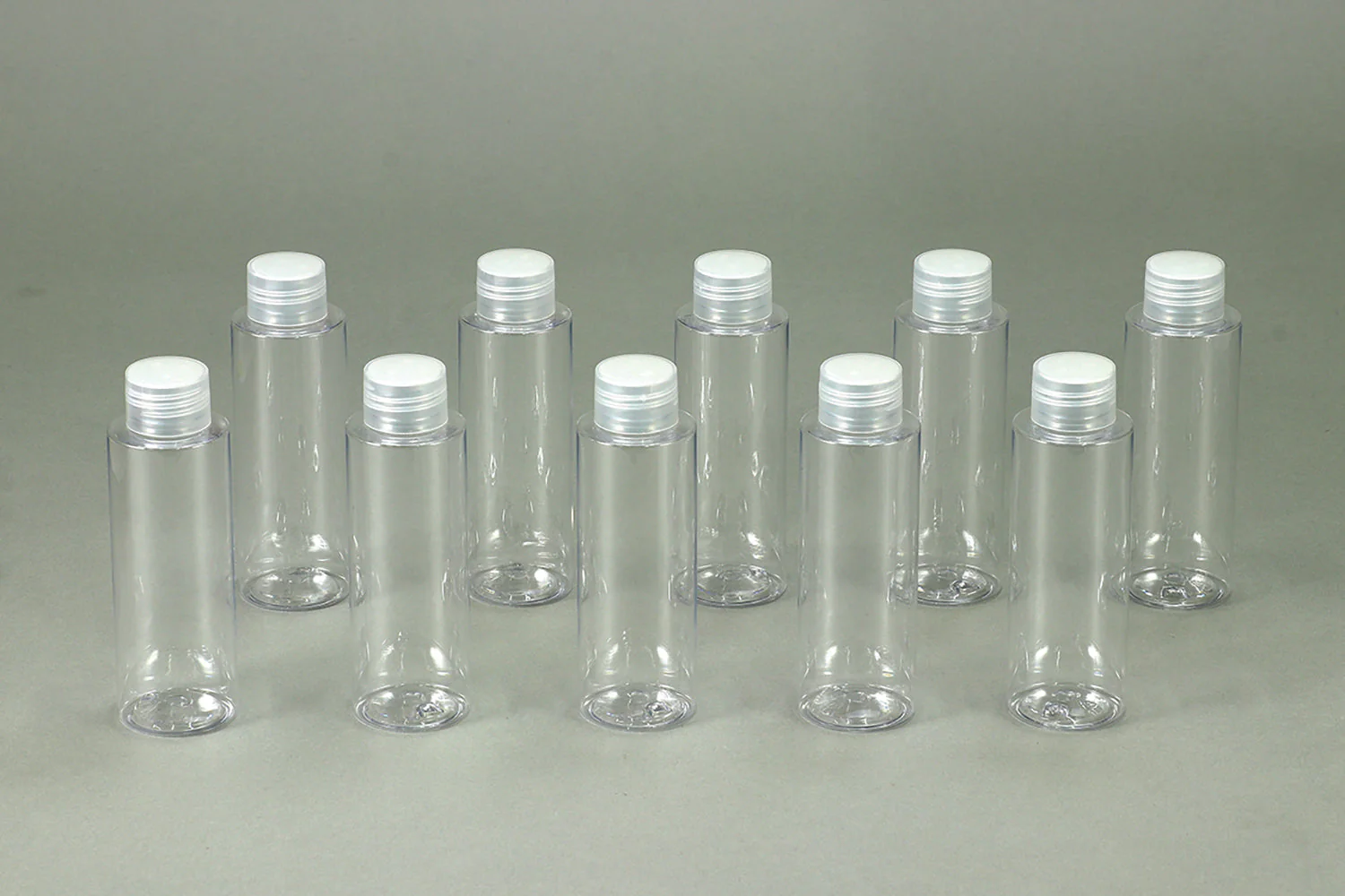 Transparent plastic bottle Φ40×120mm 10 pieces set - Image 4
