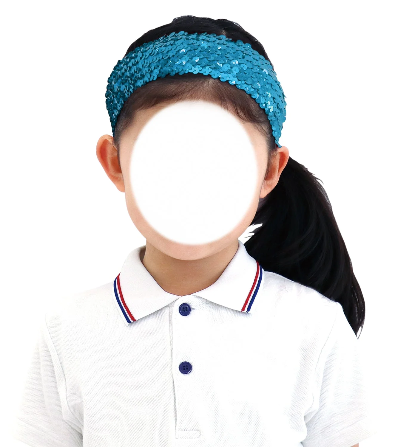 Metallic wide turban black - Image 2