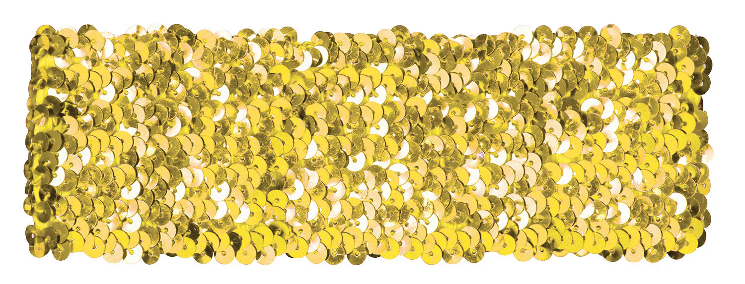 Metallic wide turban gold