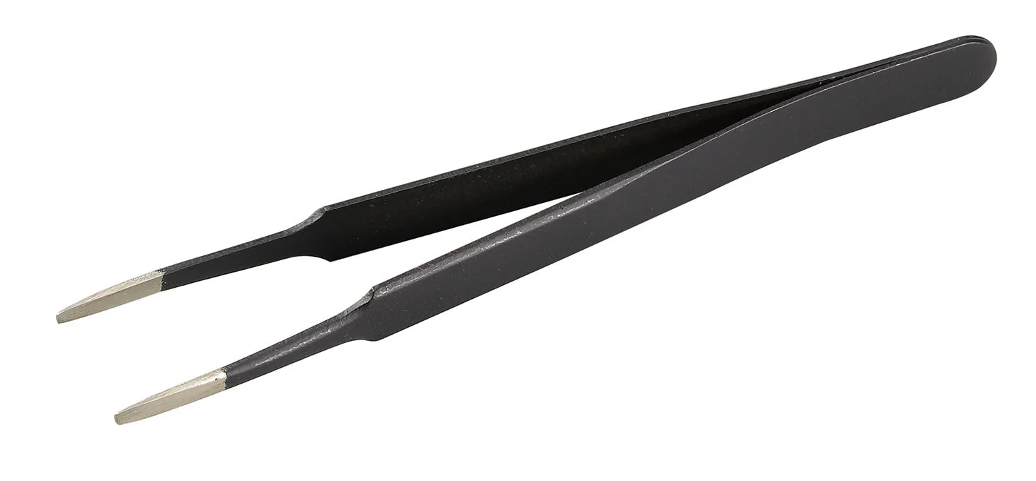Precision tweezers with round tips