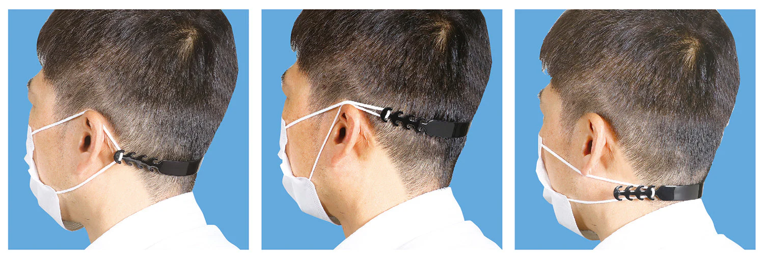 Mask strap that won't hurt your ears (black) - Image 3