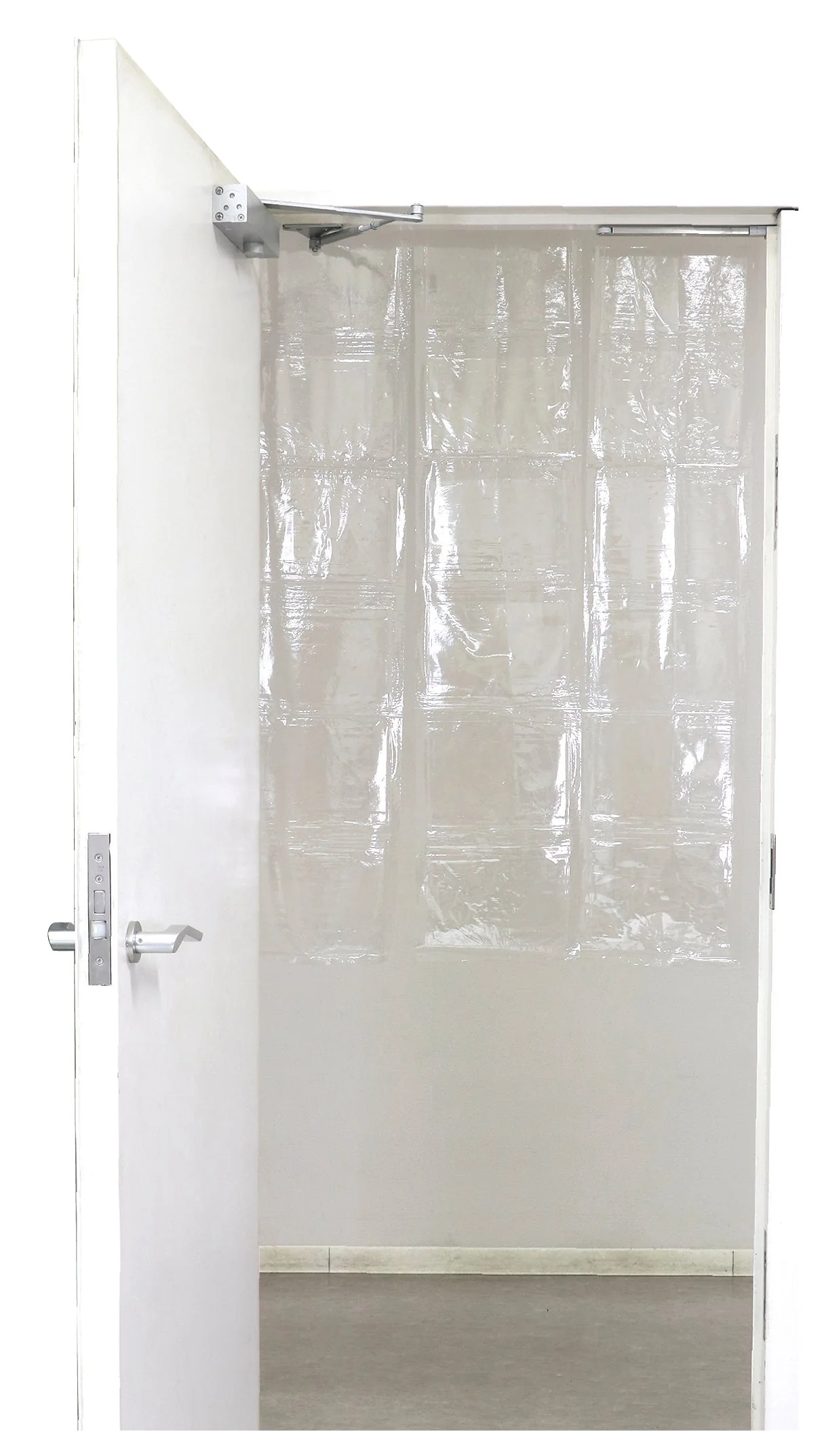 Set of 10 splash-proof transparent curtains