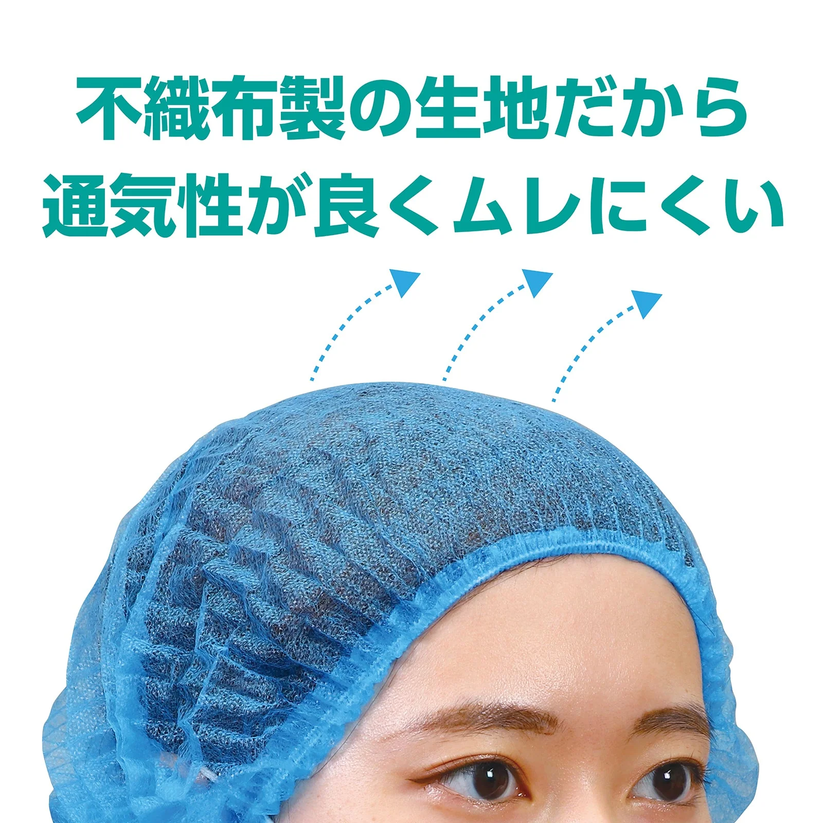 Non-woven fabric head cap (100 pieces) - Image 5