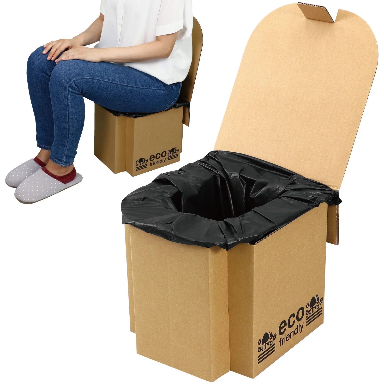 AT Ecodan toilet coagulant & antibacterial deodorizing bag 50 doses set