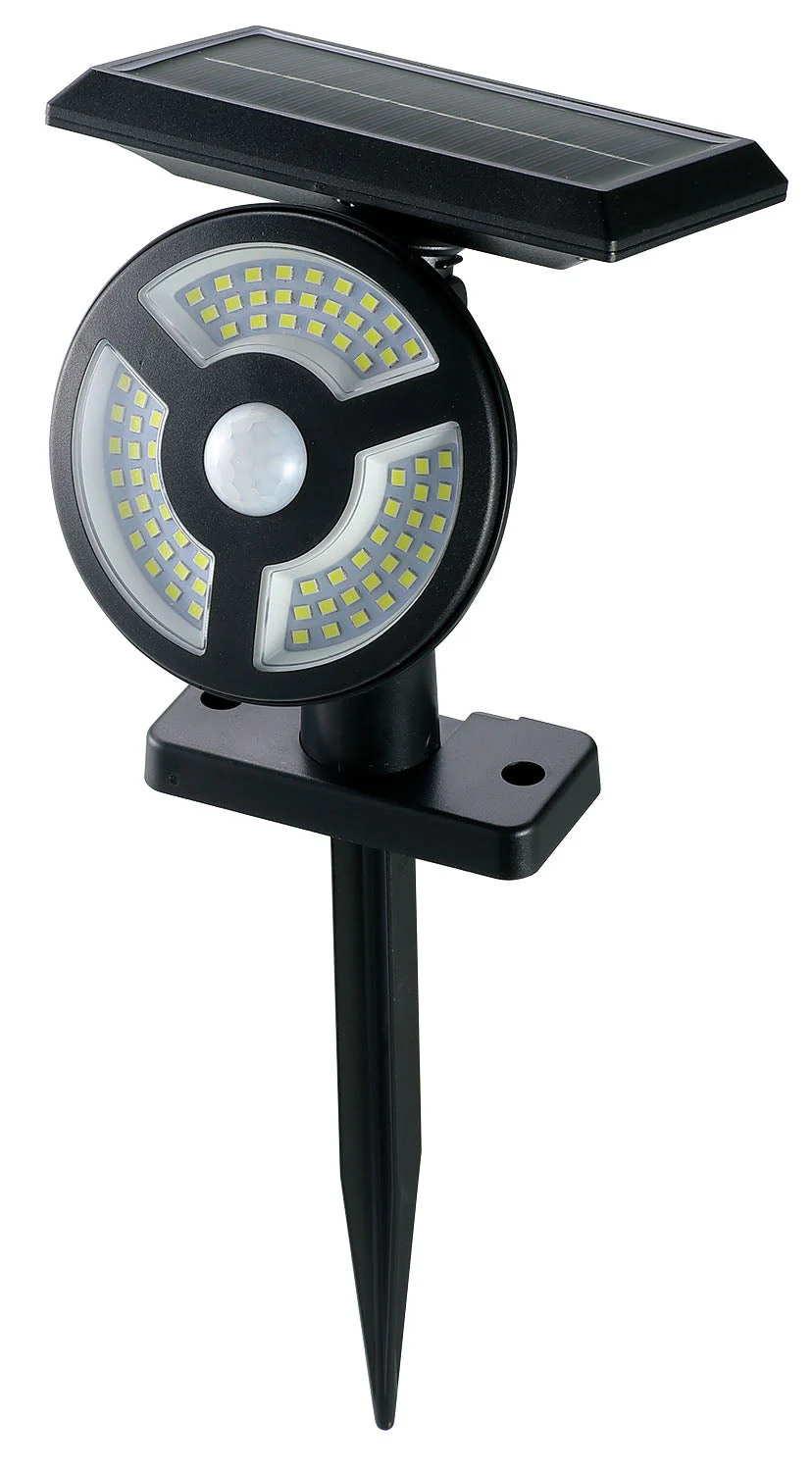 Solar rechargeable human sensor security light