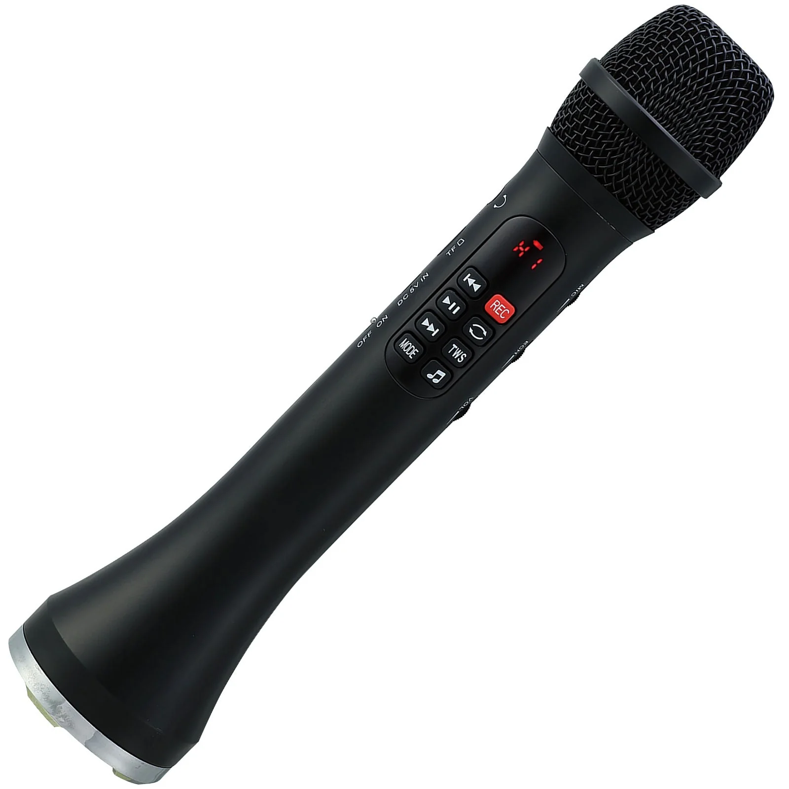 Microphone with loudspeaker