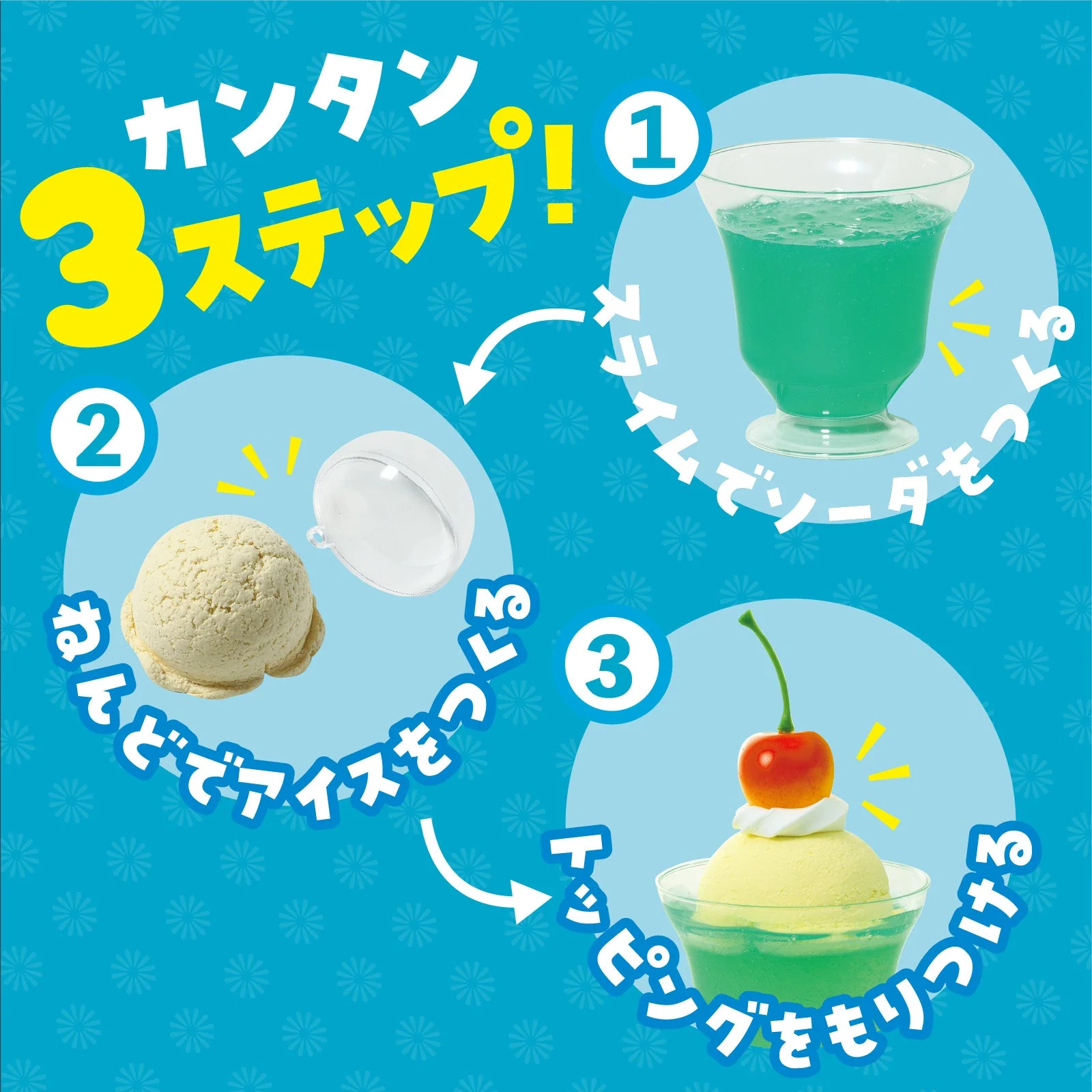 Let's make food samples! Shuwa Shuwa Cream Soda Kit - Image 3