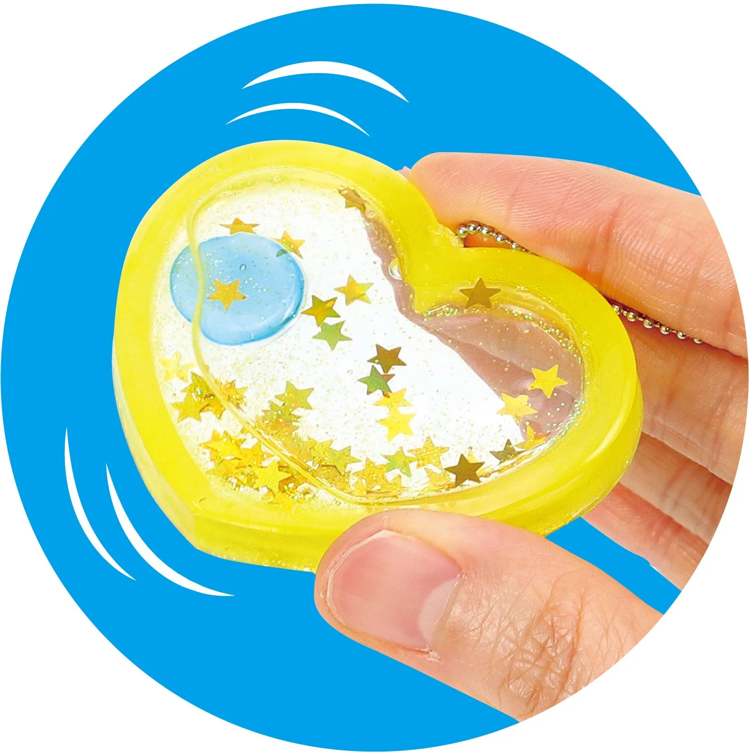 UV resin craft kit heart shaker key holder with silicone mold - Image 3