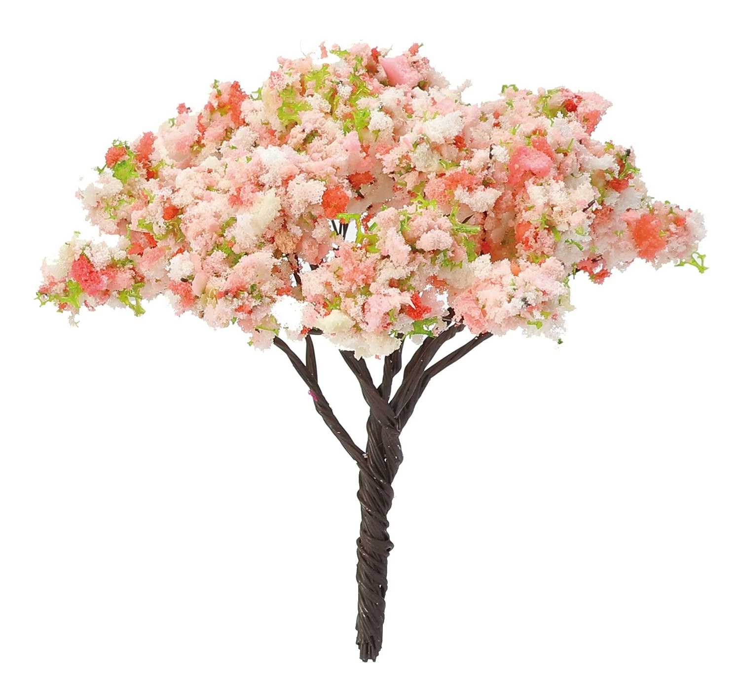 Diorama model spring tree 1/100 set of 10