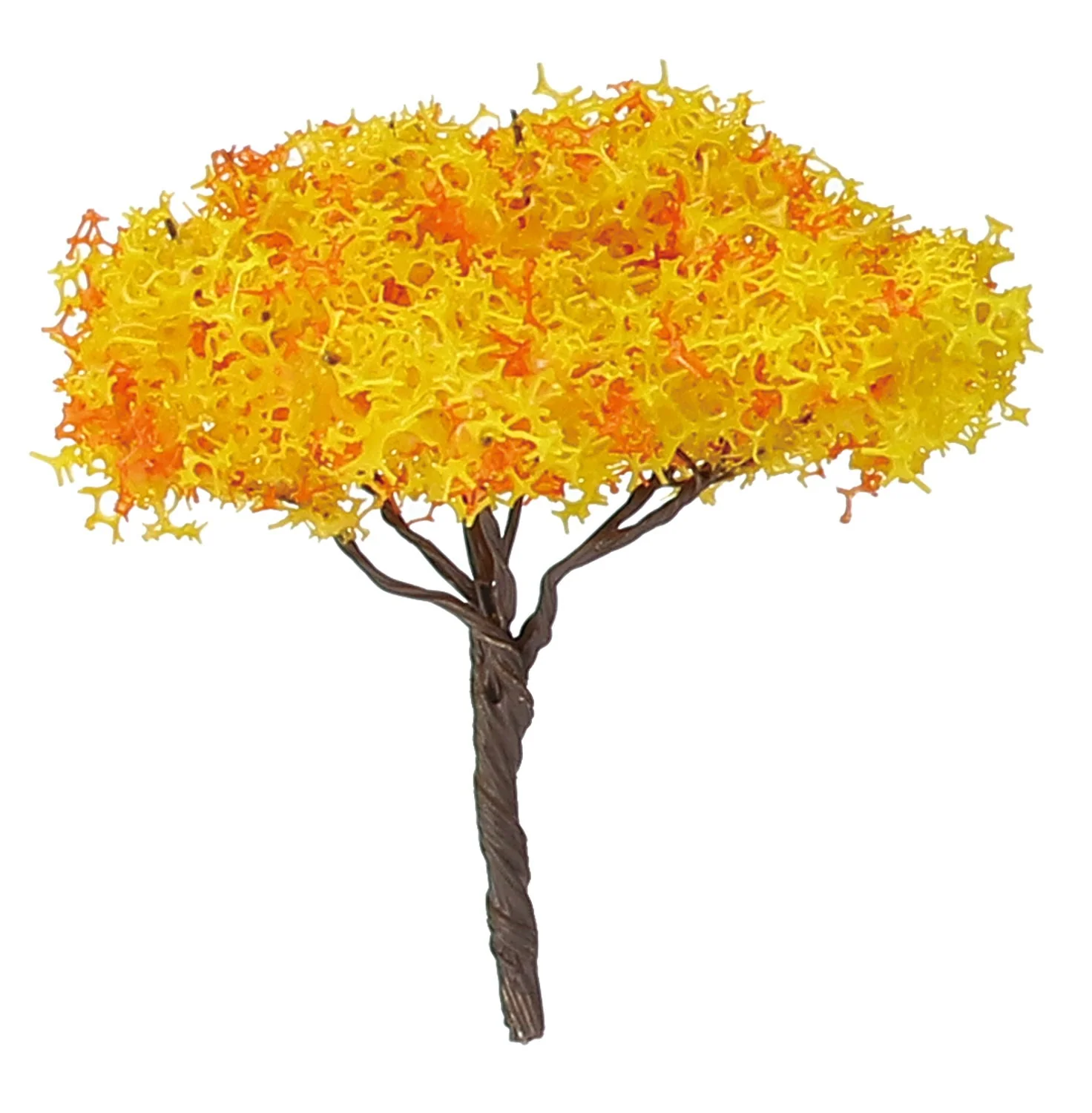 Diorama model autumn tree 1/150 set of 10