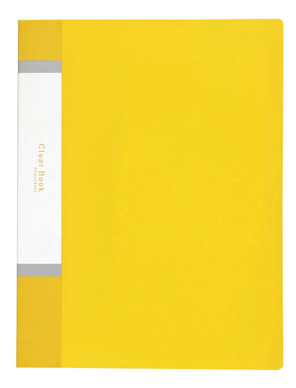 Clear book A4 horizontal 32 pockets yellow