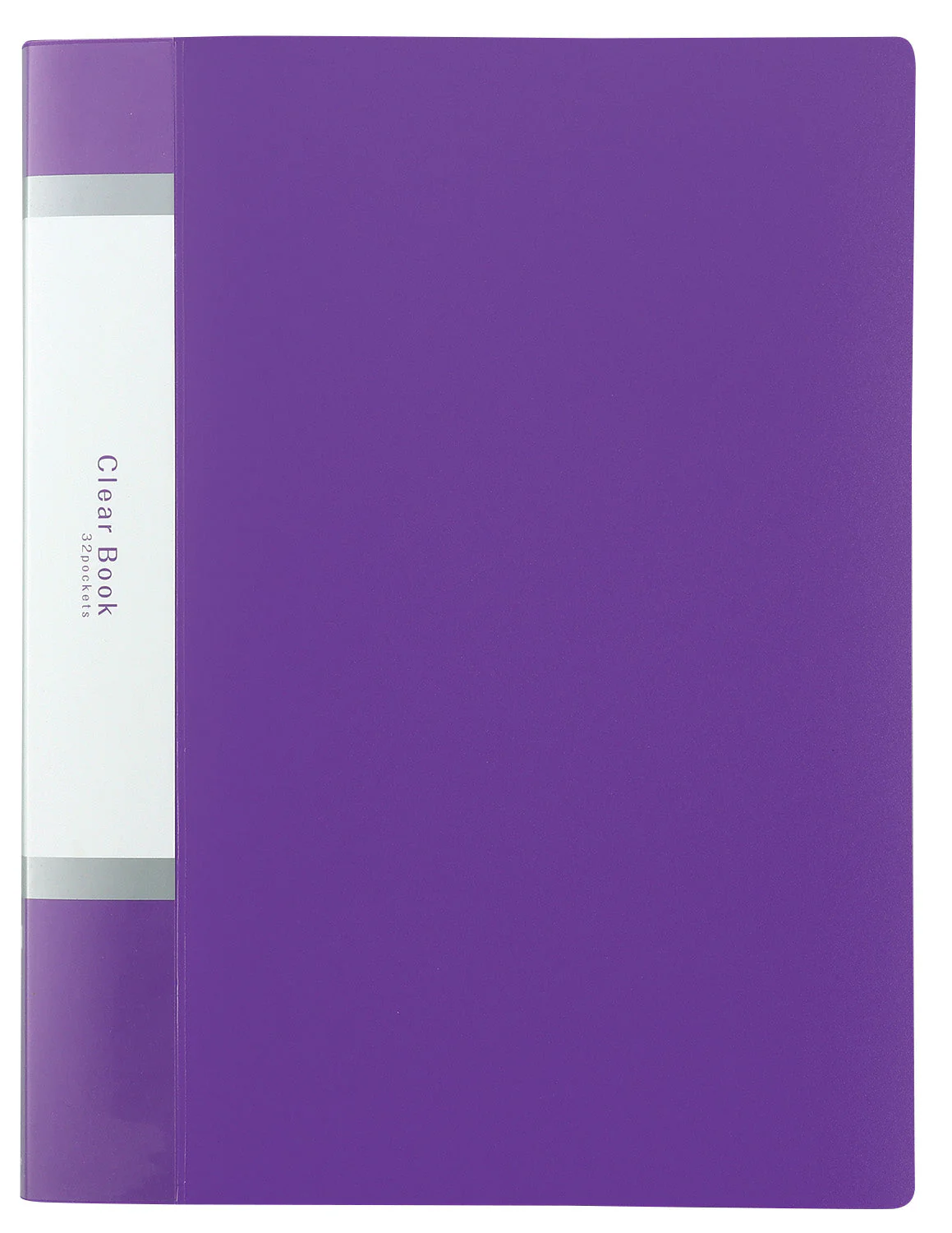 Clear book A4 horizontal 32 pockets purple
