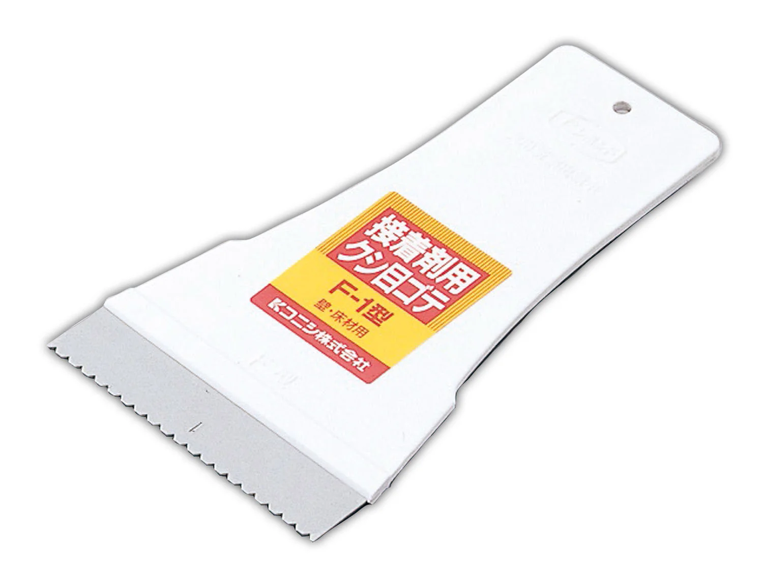 Cross-cut trowel for adhesive F-1 type