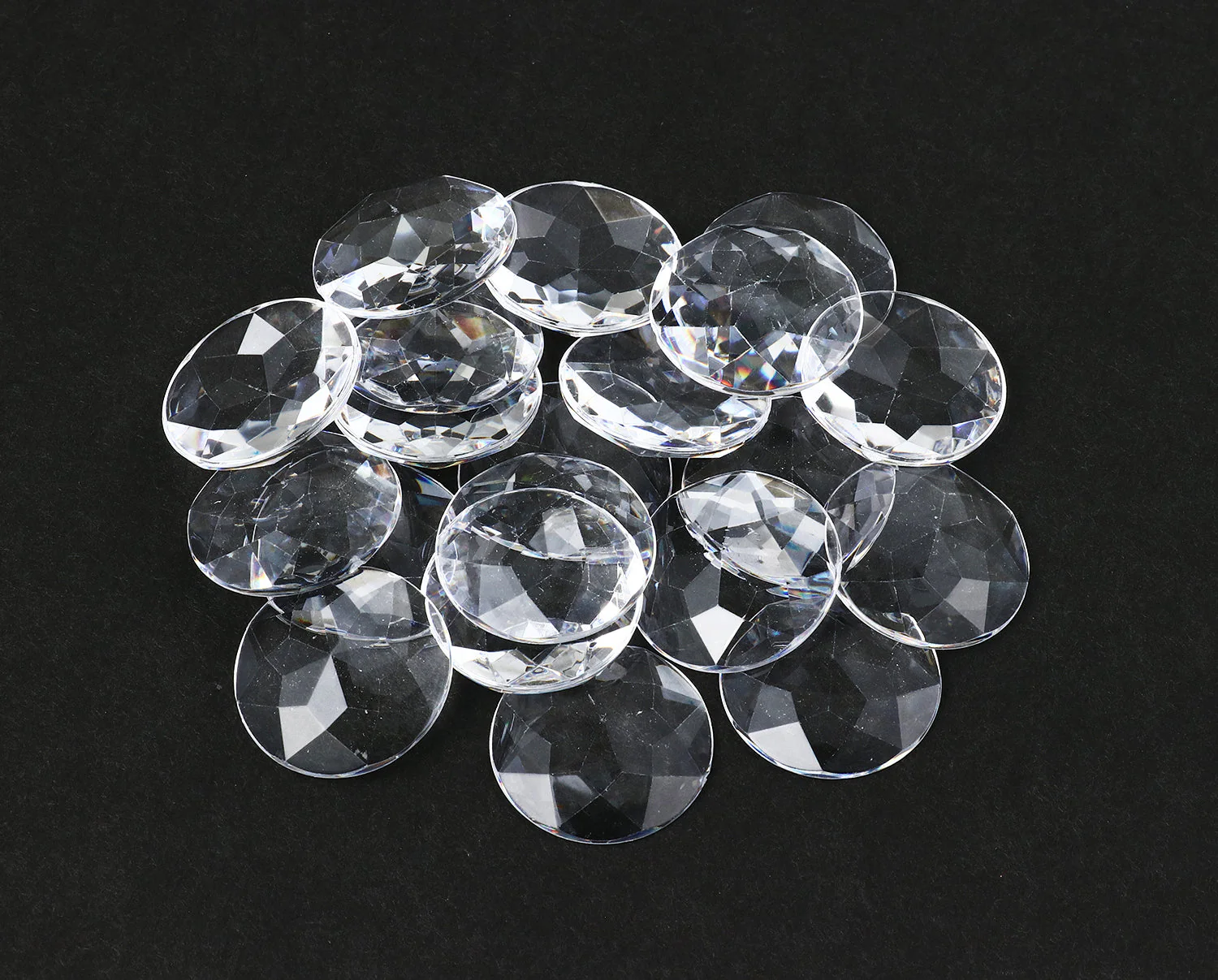 Clear cabochon parts crystal 25mm 20 pieces - Image 4