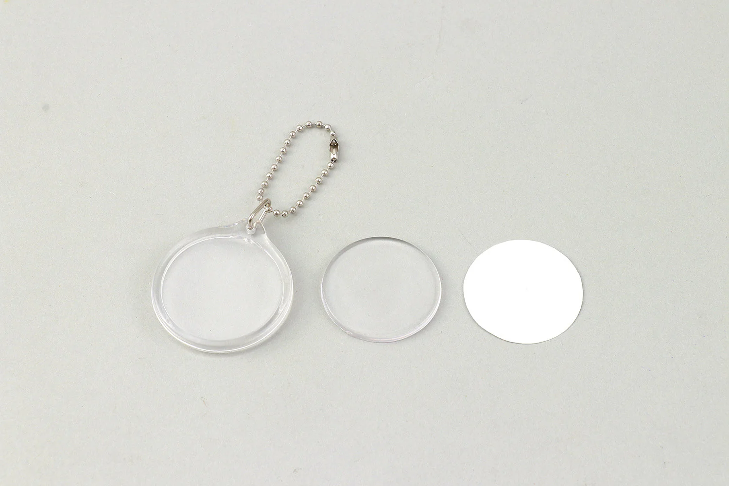 One-touch clear key holder round type - Image 2