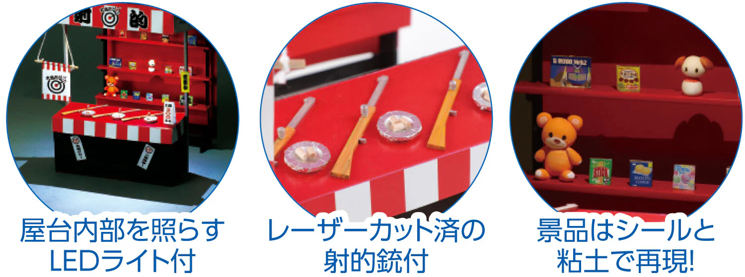 Handmade miniature food stall kit shooting target - Image 3
