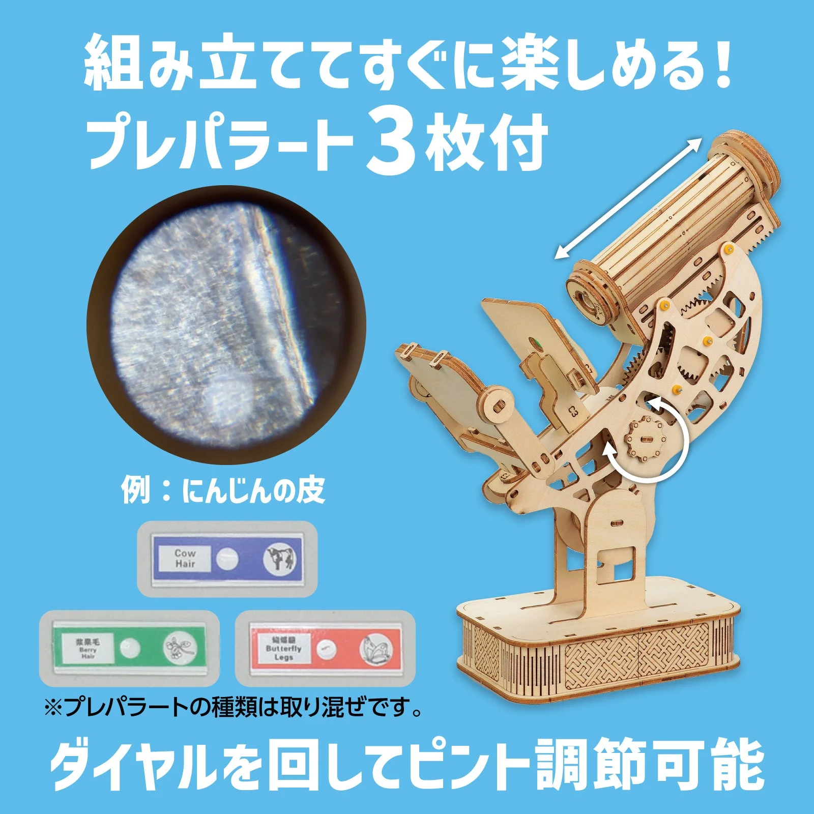 wooden microscope craft kit - Image 3