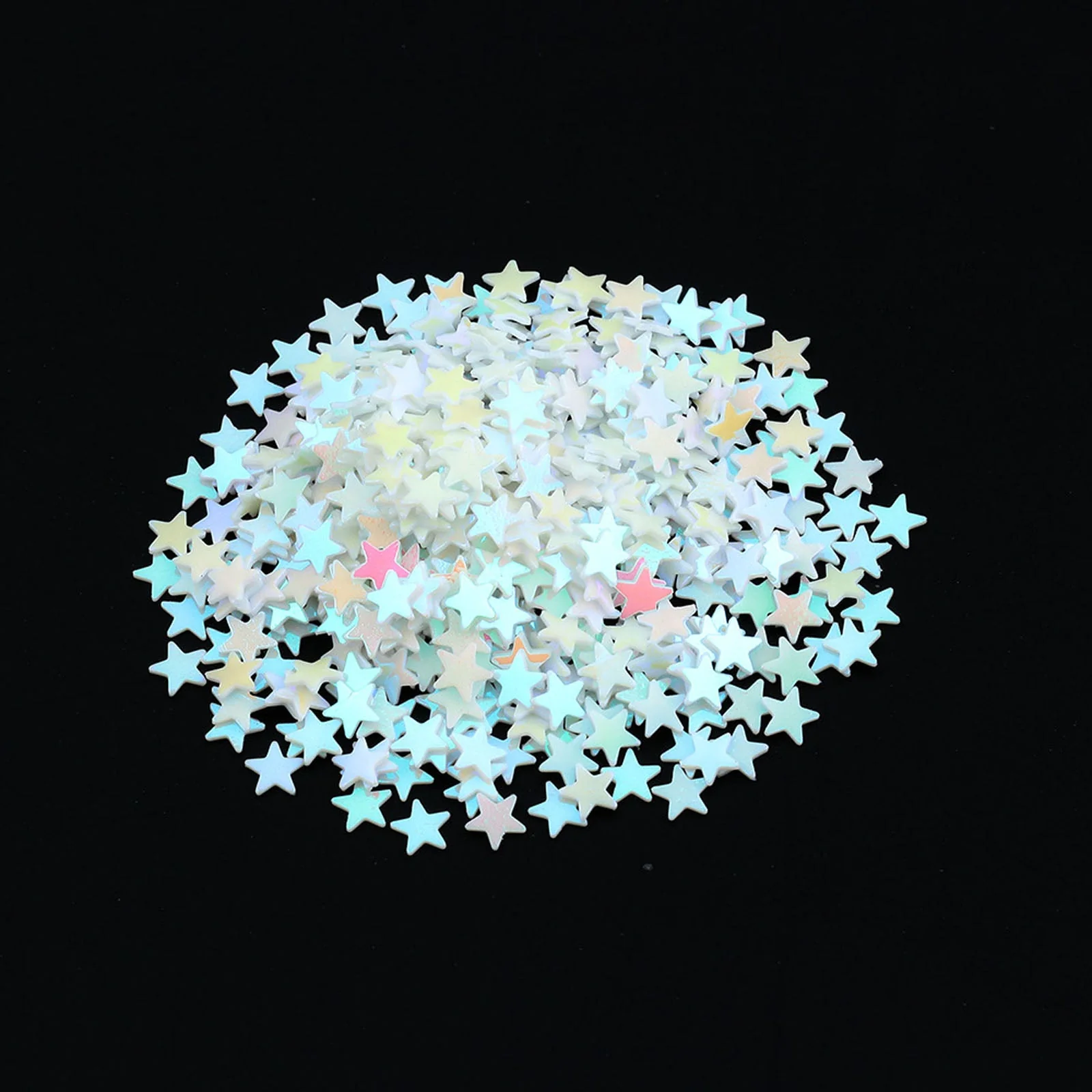Hologram glitter 1g star white