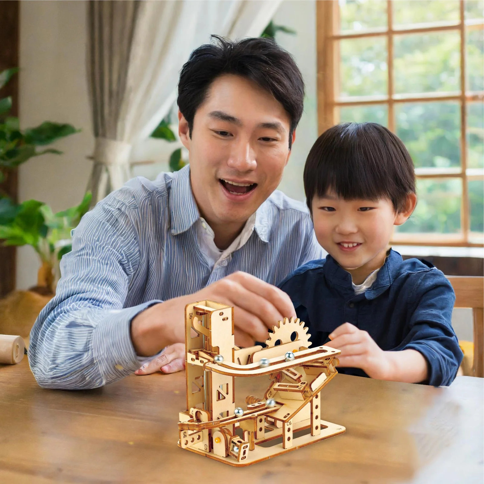 Wooden elevator coaster craft kit - Image 5