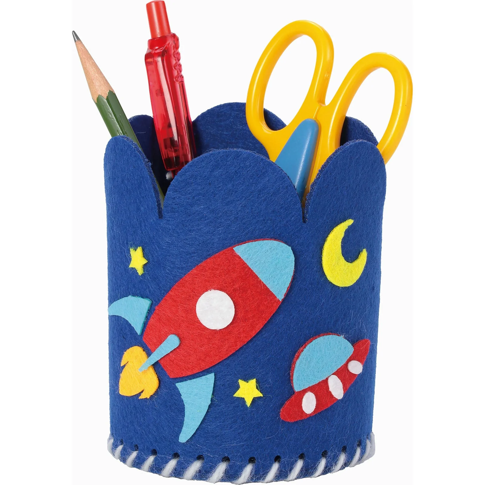Handmade accessory case made from felt Uchuu