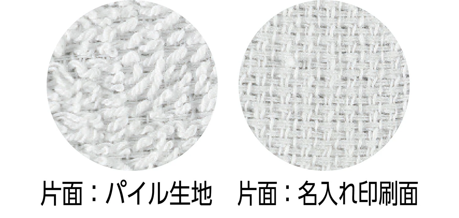 Single-sided pile muffle towel white - Image 3
