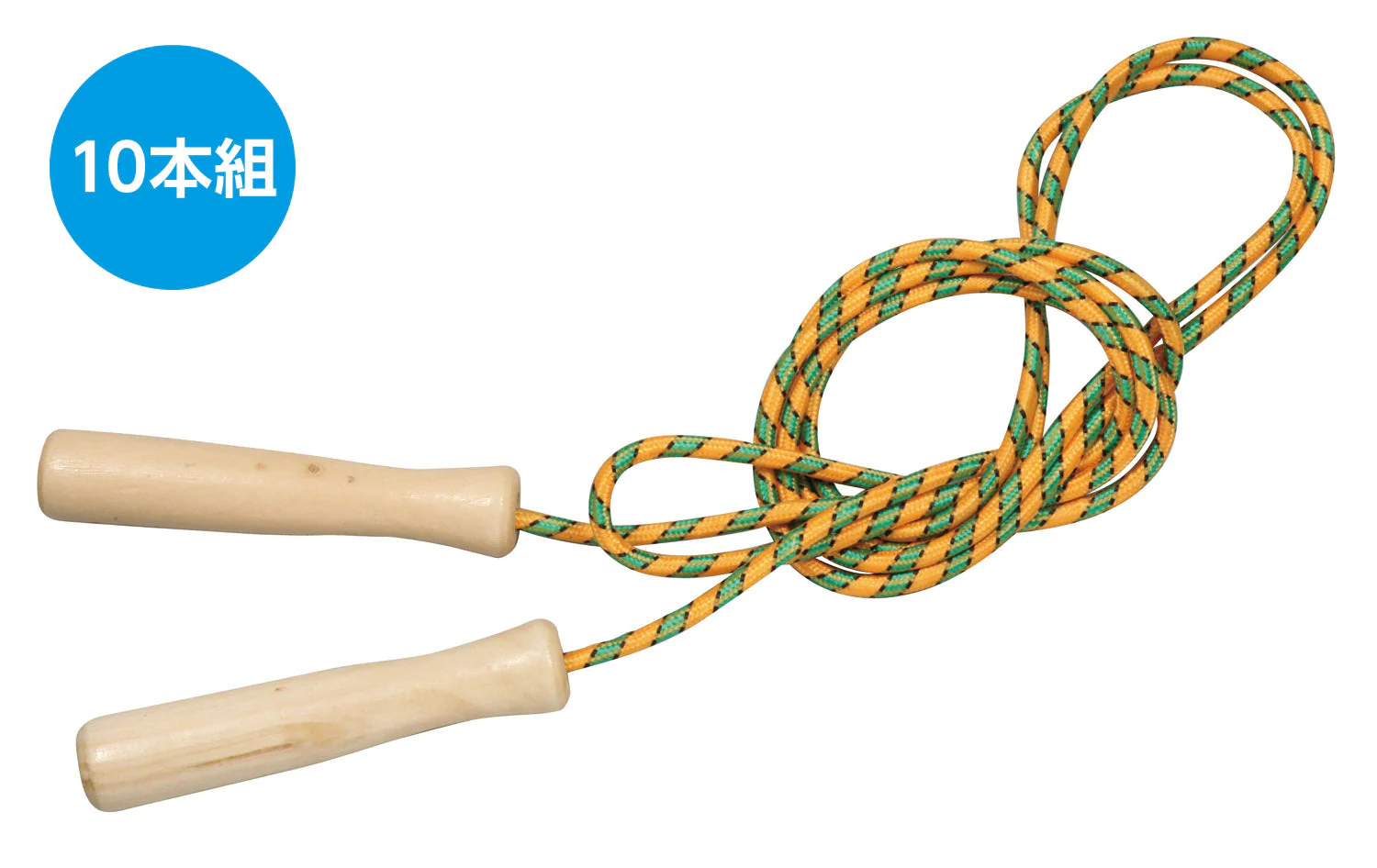 Wooden jump rope orange (set of 10)