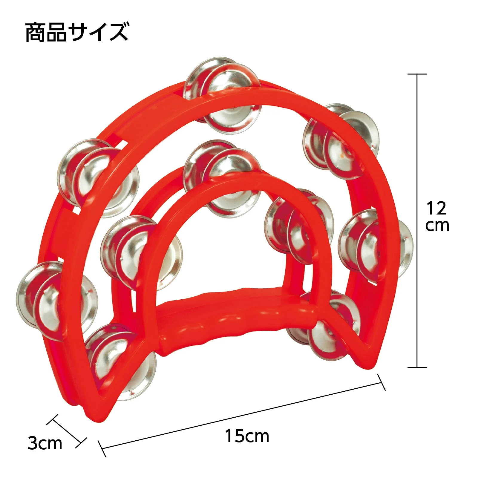 Danstambourine medium red - Image 6