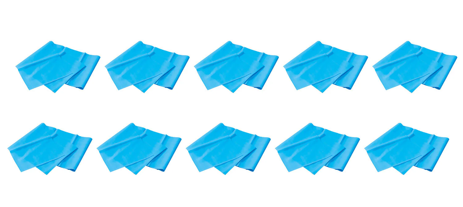Training rubber band tube blue (set of 10)