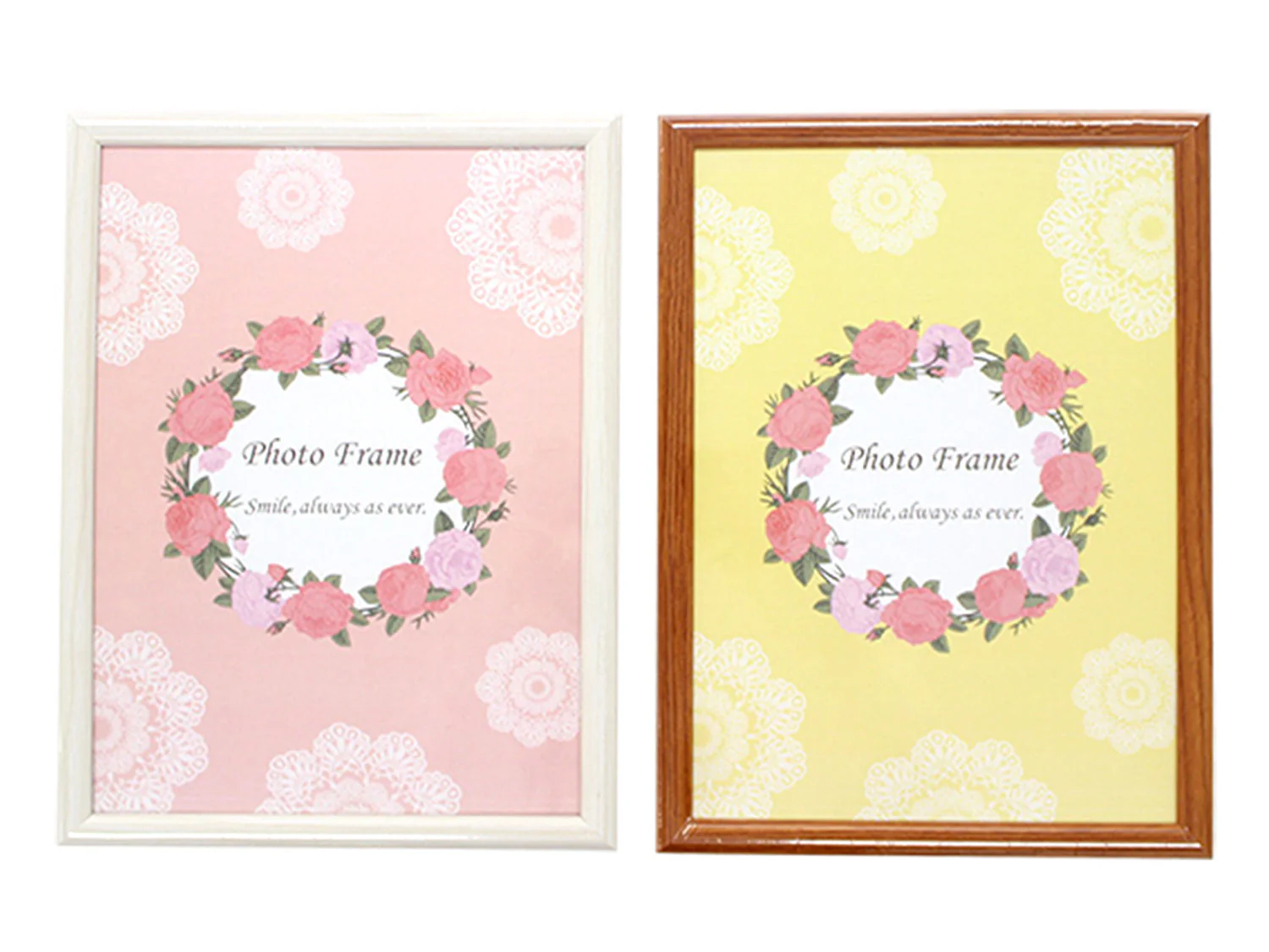 Wood style photo frame A4