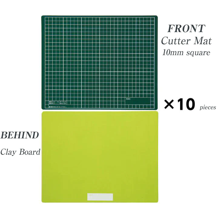 Craft mat B green x yellow green (set of 10)